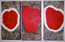 &ldquo;3 Hearts(tre cuori)&rdquo; &mdash; Oil on Canvas &mdash; 5 x 10&rdquo;