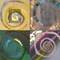 &ldquo;Four Spirals&rdquo; 
&mdash; Oil on Canvas &mdash; 2000 &mdash;
20 x 20&rdquo;  each  (Sold)