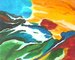 &ldquo;Sicily Moving&rdquo;
&mdash; Oil on Paper &mdash; 2001